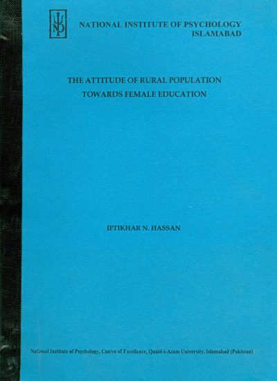 Book-Attitude of Rural Pop. towards Female Ed